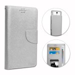 Lg stylo 2 plus etui housse folio argent faon cuir textur avec porte cartes et surpiqres apparentes ...
