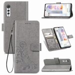 Lg velvet coque, saturcase lucky clover pu cuir magntique flip portefeuille support porte - carte protecteur ...
