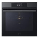 Lg ws9d7673cb four 76 l 3500 w noir et acier inoxydable