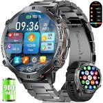 Lige montre connecte homme avec 900mah, 1, 73'' amoled grand ecran montre connecte militaire avec kompass ...