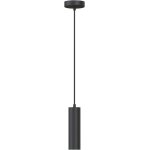 Liux - suspension moderne gu10 - design minimaliste en noir mat - cble rglable 1, 5m - compatible ampoules ...