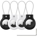Loc - 4 pièce etuis pour airtag secure porte clé avec câble - anti - rayures coques en plastique ultra ... Loc - 4 pièce etuis pour airtag secure porte clé avec câble - anti - rayures coques en plastique ultra ...