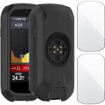 Loc - coque compatible avec garmin edge 1050 + 2 protections d'�cran en verre tremp�, coque de protection ...