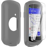 Loc - coque de protection silicone + 2 verre trempé compatible avec garmin edge 1040, film de protection ... Loc - coque de protection silicone + 2 verre trempé compatible avec garmin edge 1040, film de protection ...