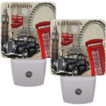 London sign point veilleuses decoratives enfichables avec capteur automatique intelligent veilleuse led ...