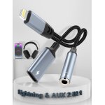 Loranka - adaptateur lightning 2 en 1 vers prise casque 3, 5 mm pour iphone et chargeur - certifi� apple ...