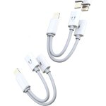 Loranka - adaptateur lightning jack 2 en 1 (lot de 2)pour iphone 11 12 13 14 pro vers ecouteurs chargeur ...