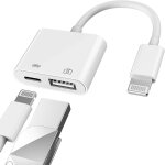 Loranka - adaptateur otg et c�ble de chargeur certifi� pour apple lightning m�le vers usb femelle pour ...