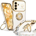 Loranka - coque pour samsung galaxy a56 5g avec cordon, design ondul� avec support double anneau en forme ...