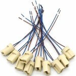 Lot de 10 douilles de lampe g9 en c�ramique, douille de connecteur en c�ramique pour lampe halog�ne, ...