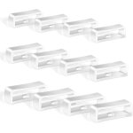 Lot de 12 boucles de bracelet de montre en silicone - 18 / 20 / 22 mm - passants blancs - pour montre ...