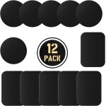 Lot de 12 plaques m�talliques fines pour support magn�tique pour t�l�phone de voiture, metal plates pour ...