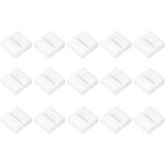 Lot de 15 connecteurs a 6 broches 12 mm 5050 pour bande lumineuse led sans soudure blanc Lot de 15 connecteurs a 6 broches 12 mm 5050 pour bande lumineuse led sans soudure blanc