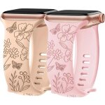 Lot - 2 bracelet pour apple watch 38mm - 40mm - 41mm series 9 8 se 7 6 5 4 3 2 1 / serie 10 / 11 (42mm) ...