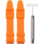 Lot de 2 bracelets de rechange en silicone pour swatch 19 mm etanche avec outil