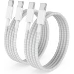 Lot de 2 c�bles de charge usb c vers usb c de 3 m, 60 w, apple de type c, long, charge rapide pour iphone ...