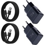 (lot de 2) chargeur usb c charge rapide avec 1, 5m cble pour samsung phone galaxy s21, s20, s10, s9, ...