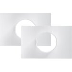 Lot de 2 connecteurs de conduit d'aration droit de 10 cm en plastique pour systme de refroidissement, ...