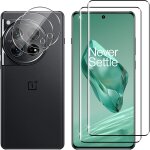 Lot de 2 + 2 films de protection d'cran 3d en verre tremp pour oneplus 12 + protection d'objectif d'appareil ...