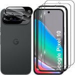 Lot de 2 films de protection d'�cran en verre tremp� pour google pixel 10 + protection d'objectif d'appareil ...