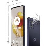 Lot 2 + 2 protecteurs ecran et lentille pour motorola moto g73 ¿ verre tremp 9h hd, antirayures, ...