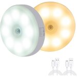 Lot de 2 veilleuses led a dtecteur de mouvement, chargement usb, eclairage intrieur intelligent, luminosit ...