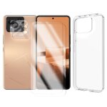 Lot de 2 verre tremp pour asus rog phone 8 5g + lot de 2 verre tremp camra arrire + coque souple ...