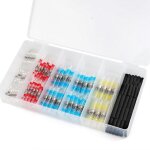 Lot de 250 cosses thermortractables, 4 tailles de connecteurs a manchon thermortractable, connecteur ...