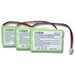 Vhbw 3x batterie compatible avec alcatel eole 170, 450 t�l�phone fixe sans fil (700mah, 3, 6v, nimh)