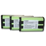 Lot de 3 batteries vhbw 850mah pour t�l�phone fixe sans fil panasonic kx - tg5212bp, kx - tg5212m, kx ...