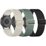 Lot de 3 bracelets elastiques en nylon compatibles avec garmin venu sq / venu sq 2 / venu 2 plus / venu, ...