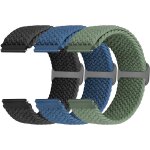 Lot de 3 bracelets de rechange en nylon tressé a fermeture rapide - 18 mm, 19 mm, 20 mm, 22 mm, 24 mm ... Lot de 3 bracelets de rechange en nylon tressé a fermeture rapide - 18 mm, 19 mm, 20 mm, 22 mm, 24 mm ...