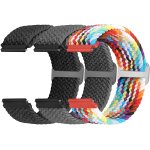 Lot de 3 bracelets de rechange en nylon tressé a fermeture rapide - 18 mm, 19 mm, 20 mm, 22 mm, 24 mm ... Lot de 3 bracelets de rechange en nylon tressé a fermeture rapide - 18 mm, 19 mm, 20 mm, 22 mm, 24 mm ...