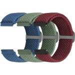 Lot de 3 bracelets de rechange en nylon tressé a fermeture rapide - 18 mm, 19 mm, 20 mm, 22 mm, 24 mm ... Lot de 3 bracelets de rechange en nylon tressé a fermeture rapide - 18 mm, 19 mm, 20 mm, 22 mm, 24 mm ...