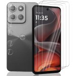 Lot 3 + 3 protecteurs d'cran verre tremp 9h pour motorola moto g15 + 3 protections objectif camra ...