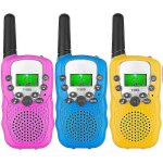 Lot de 3 talkies - walkies pour enfants, portée de 3 miles, avec lampe torche lcd rétroéclairée pour ... Lot de 3 talkies - walkies pour enfants, portée de 3 miles, avec lampe torche lcd rétroéclairée pour ...