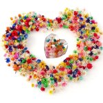 Lot de 300 fleurs sches naturelles multicolores sches pour la fabrication de coques de tlphone ...