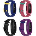 Lot de 4 bracelets de rechange pour fitbit ace 3 - en silicone souple et color� - pour enfants - bracelet ...
