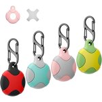 Lot de 4 coques en silicone pour apple airtag avec porte - cl�s, etanche, anti - rayures et compatible ...