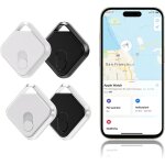 Lot de 4 localisateur d'objets bluetooth localisateur de cl�s port�e de recherche de 98 pieds batterie ...
