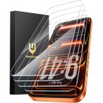 Lot de 4 protections d'ecran pour iphone 17 pro max, double verre tremp� incassable [cadre d'installation ...