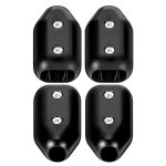 Lot de 4 serre - câbles réutilisables de 1, 6 cm, en plastique noir, pour connecteur de corde Lot de 4 serre - câbles réutilisables de 1, 6 cm, en plastique noir, pour connecteur de corde