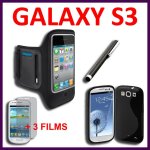 Lot kit pack de 6 pi�ces d'accessoires coque etui housse tpu silicone gel s - line ligne s stylet tactile ...