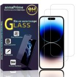 Lot / pack de 2 films verre tremp� pour apple iphone 14 pro 6. 1  protection d'�cran
