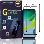 Lot / pack de 2 films verre tremp pour motorola moto e13 6. 5  de protection d'cran - couleur noir