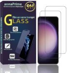 Lot / pack de 2 films verre tremp� pour samsung galaxy s23 6. 1  protection d'�cran