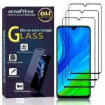 Lot / pack de 3 films verre tremp� pour huawei p smart 2020 6. 21  de protection d'�cran - couleur noir ...