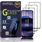 Lot / pack de 3 films verre tremp pour nokia g11 plus 6. 52  de protection d'cran - couleur noir