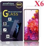 Lot / pack de 6 films verre tremp pour samsung galaxy s20 fe / s20 fe 4g / s20 fe 5g / s20 fan edition ...