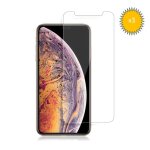 Lot x3 iphone x / iphone xs vitre protection ecran en verre trempe